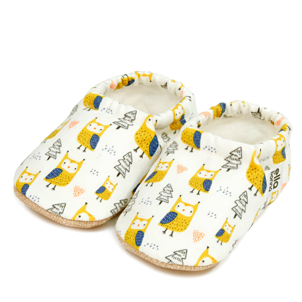 Ella Bonna Non-Slip Sole Bird Patterned Baby Booties, Home Boot Slippers Nursery Shoes - The Baby Penguin