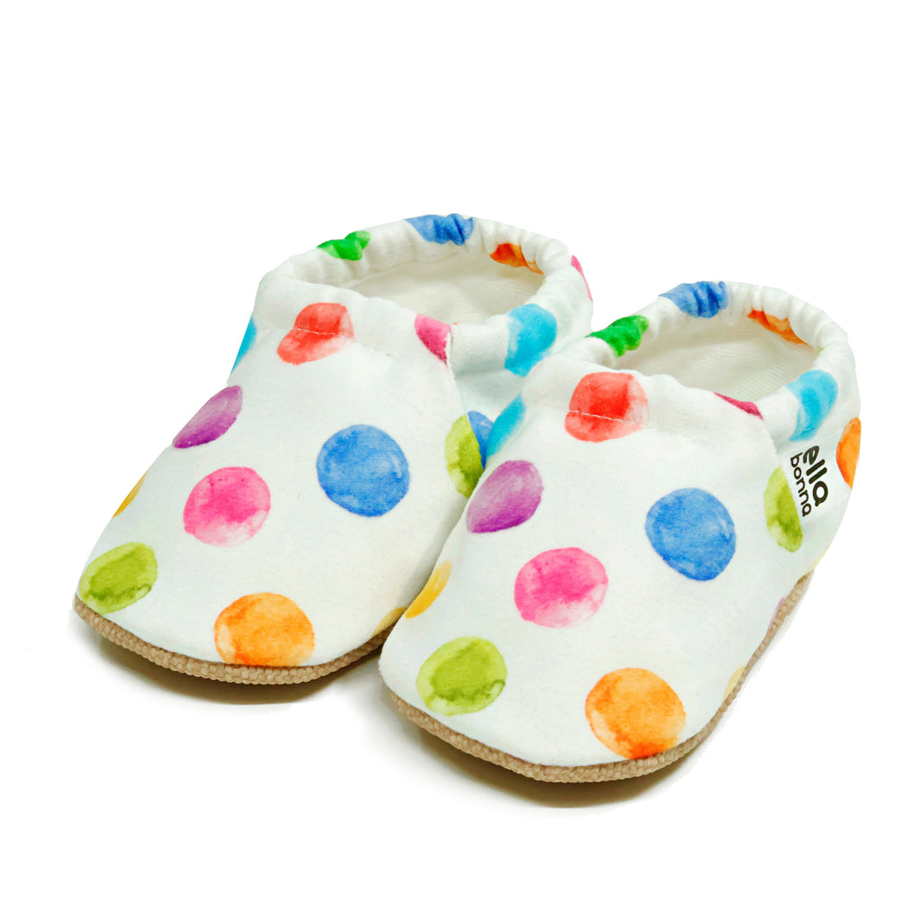 Ella Bonna Non-Slip Sole Color Dots Baby Booties, Home Boot Slippers Nursery Shoes - The Baby Penguin