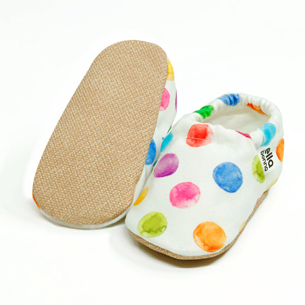 Ella Bonna Non-Slip Sole Color Dots Baby Booties, Home Boot Slippers Nursery Shoes - The Baby Penguin