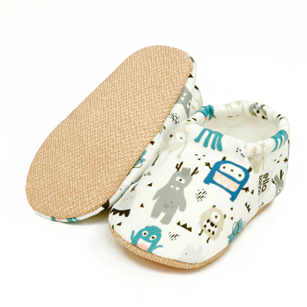Ella Bonna Non-Slip Sole Cute Ghost Patterned Baby Booties, Home Boot Slippers Nursery Shoes - The Baby Penguin