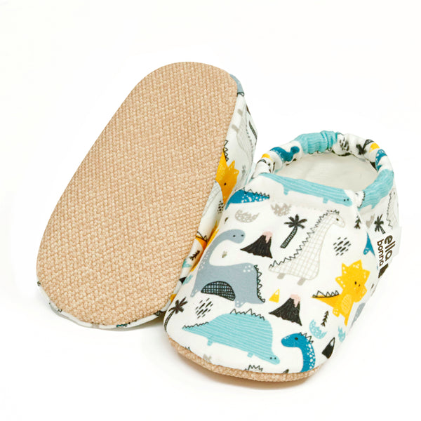 Ella Bonna Non-Slip Sole Dinosaur Patterned Baby Booties, Home Boot Slippers Nursery Shoes - The Baby Penguin