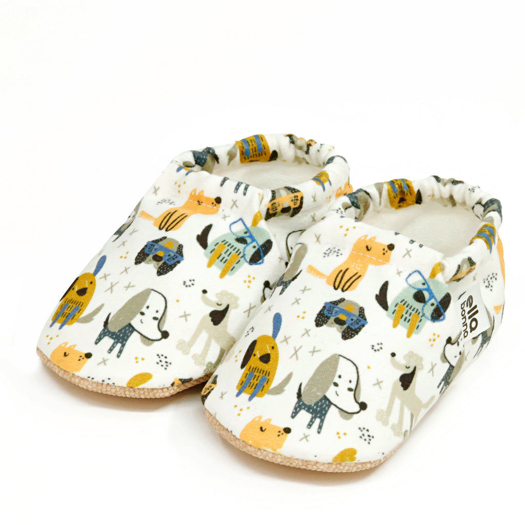 Ella Bonna Non-Slip Sole Dogs Patterned Baby Booties, Home Boot Slippers Nursery Shoes - The Baby Penguin