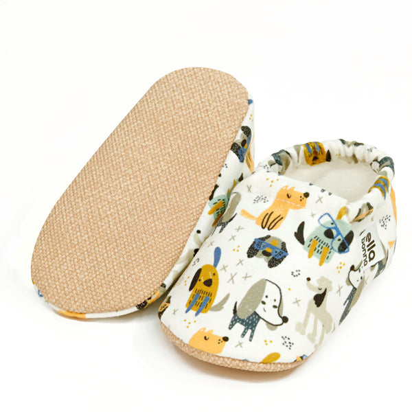Ella Bonna Non-Slip Sole Dogs Patterned Baby Booties, Home Boot Slippers Nursery Shoes - The Baby Penguin