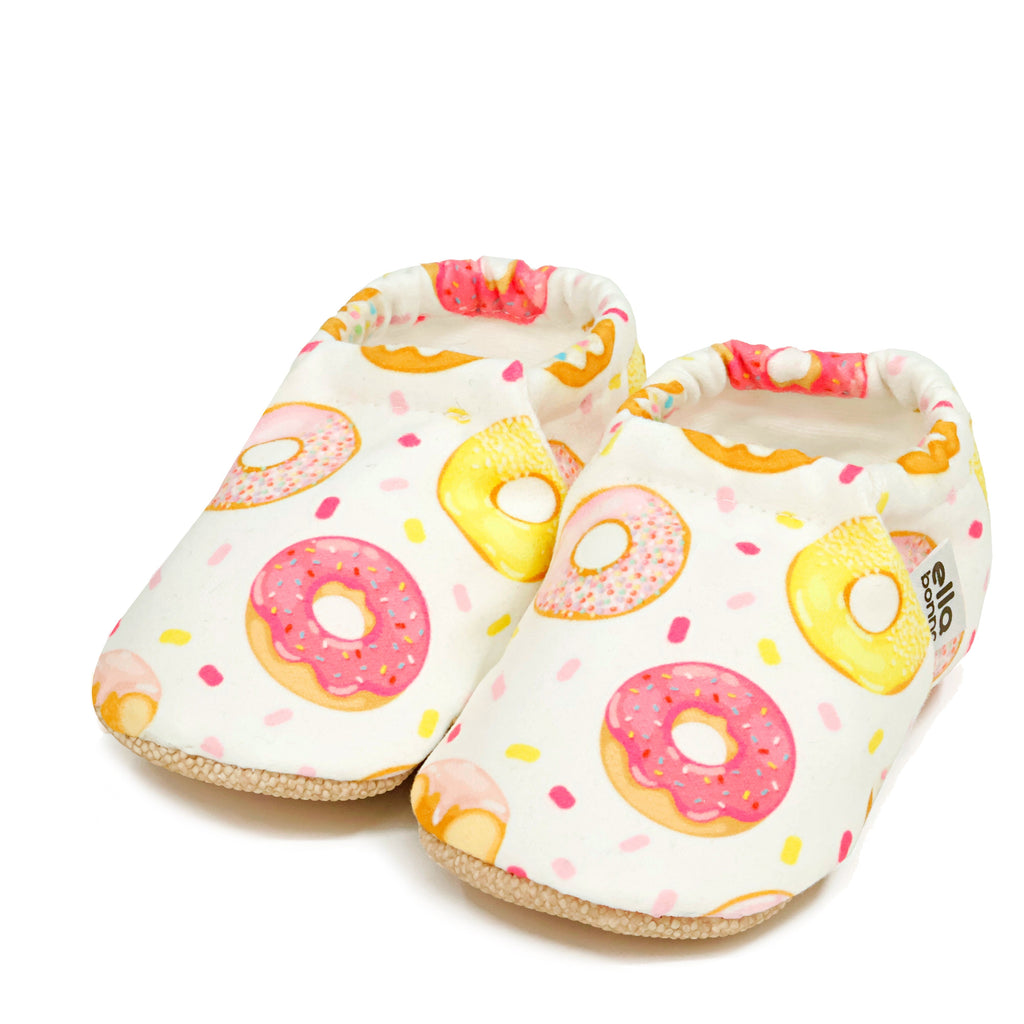 Ella Bonna Non-Slip Sole Doughnut Patterned Baby Booties, Home Boot Slippers Nursery Shoes - The Baby Penguin