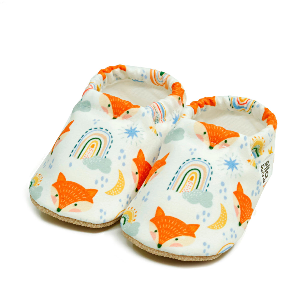 Ella Bonna Non-Slip Sole Fox Patterned Baby Booties, Home Boot Slippers Nursery Shoes - The Baby Penguin