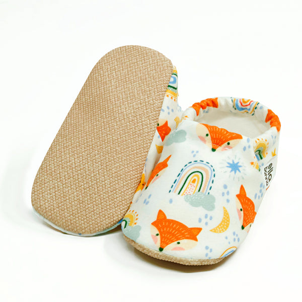 Ella Bonna Non-Slip Sole Fox Patterned Baby Booties, Home Boot Slippers Nursery Shoes - The Baby Penguin