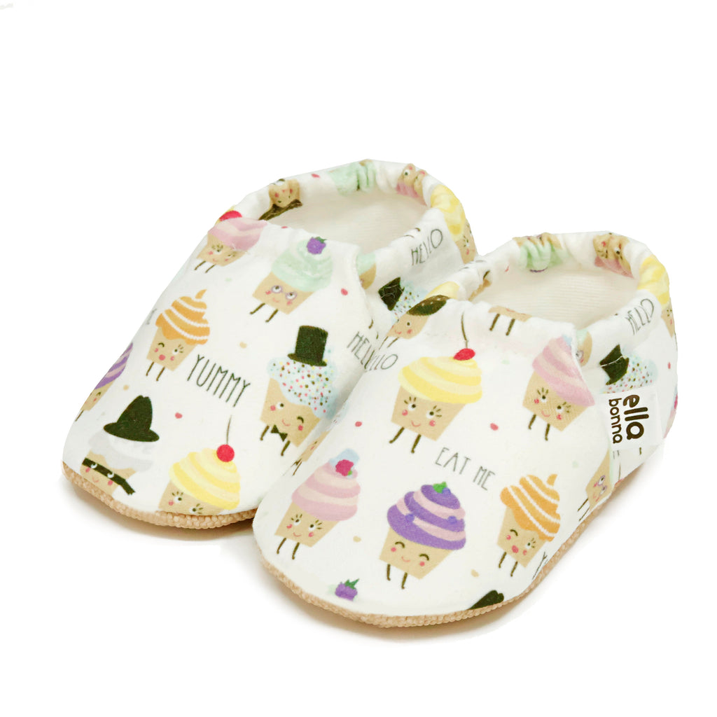 Ella Bonna Non-Slip Sole Muffin Patterned Baby Booties, Home Boot Slippers Nursery Shoes - The Baby Penguin
