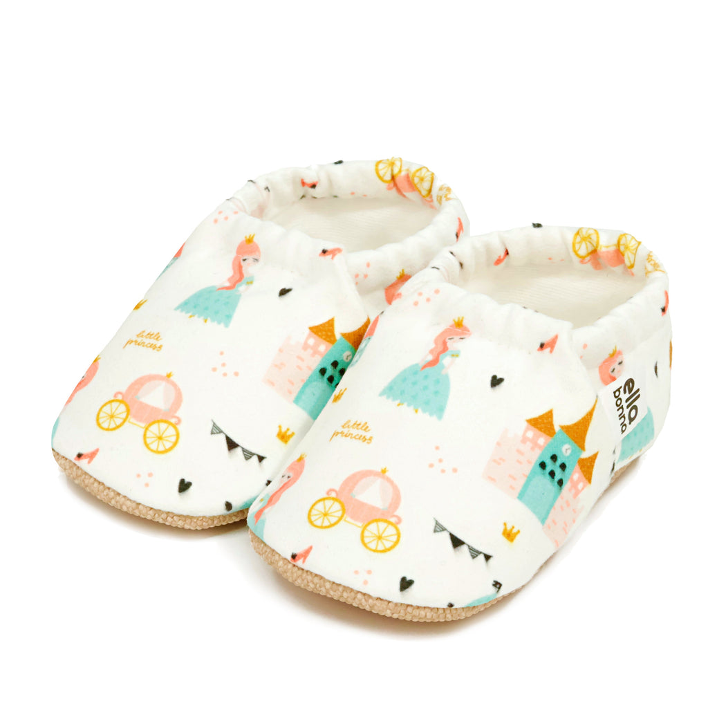 Ella Bonna Non-Slip Sole Princess Patterned Baby Booties, Home Boot Slippers Nursery Shoes - The Baby Penguin