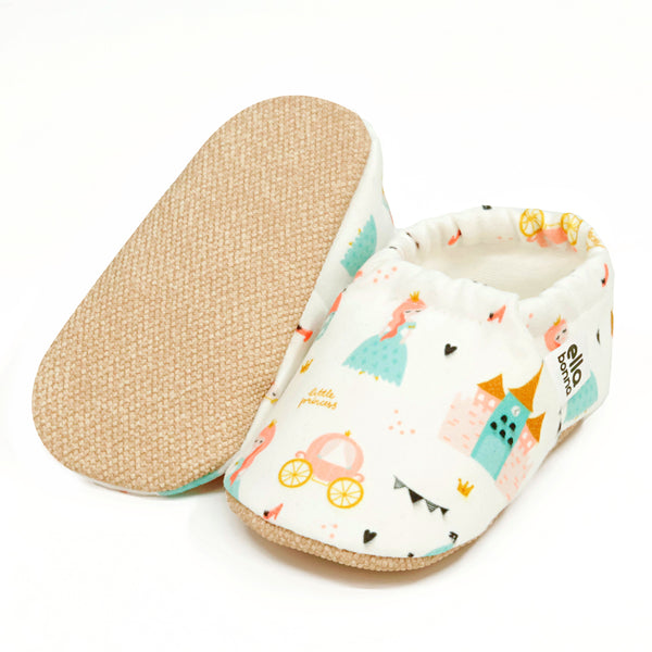 Ella Bonna Non-Slip Sole Princess Patterned Baby Booties, Home Boot Slippers Nursery Shoes - The Baby Penguin