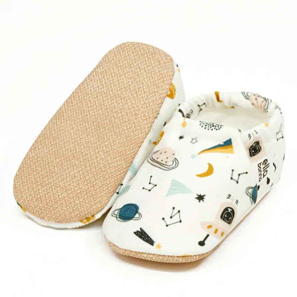 Ella Bonna Non-Slip Sole Spaceship Patterned Baby Booties, Home Boot Slippers Nursery Shoes - The Baby Penguin