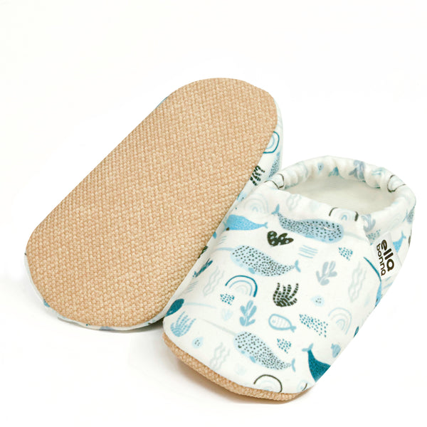 Ella Bonna Non-Slip Sole Swordfish Patterned Baby Booties, Home Boot Slippers Nursery Shoes - The Baby Penguin