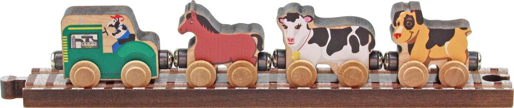 Farm Train Car Set - Made in USA | NameTrain Maple Landmark