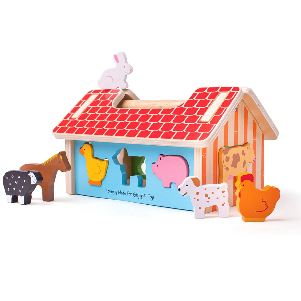  Farmhouse Sorter by Bigjigs Toys US Bigjigs Toys US 