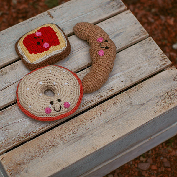 Pretend Play Food Rattle - Salmon Bagel