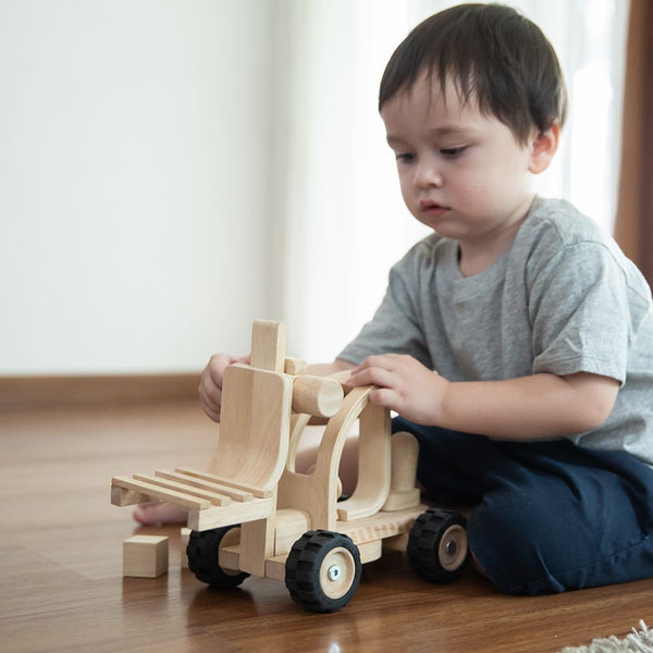 Forklift - Top Sustainable Toy - PlanToys USA - The Baby Penguin