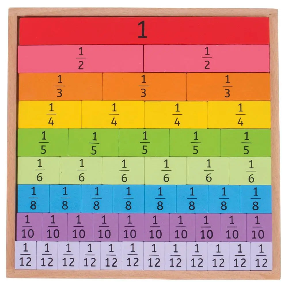  Fractions Tray by Bigjigs Toys US Bigjigs Toys US 