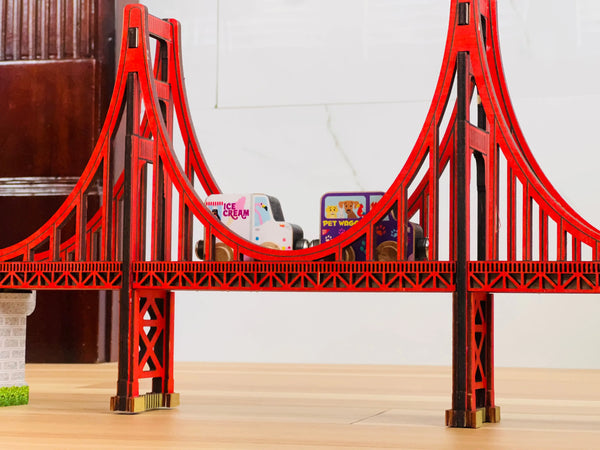 Golden Gate Bridge | NameTrains Wooden Train Bridge -  | USA Maple Landmark