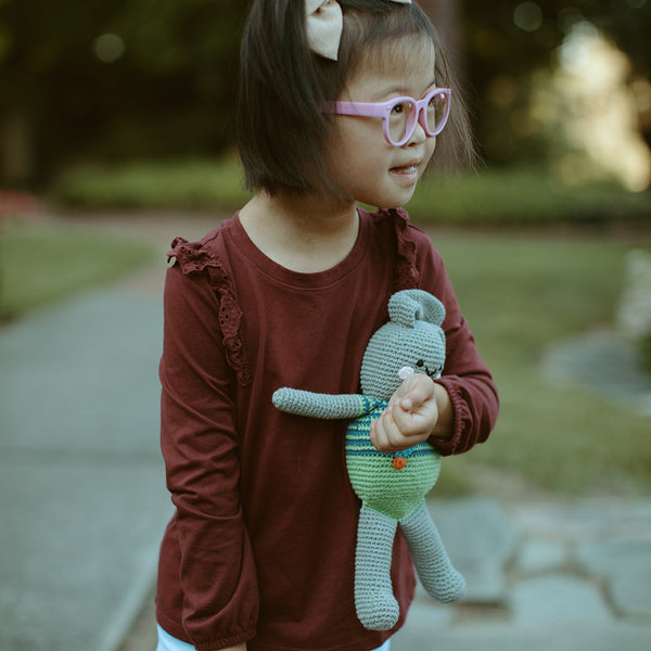 Stuffed Animal Bunny in Apple Green |  | The Baby Penguin