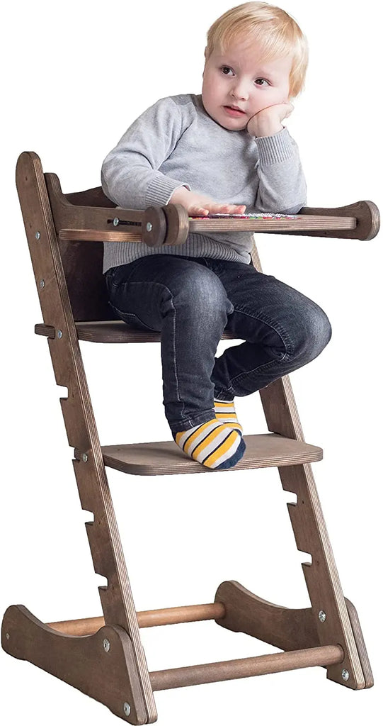 Growing Chair for Babies  Kitchen Helper Tower - Chocolate Goodevas