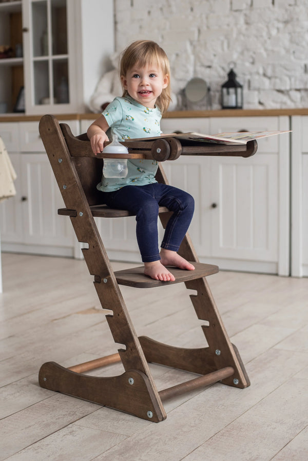 Growing Chair for Babies  Kitchen Helper Tower - Chocolate Goodevas