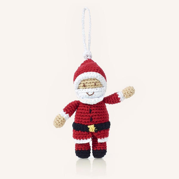Handmade Crochet Santa Ornament – Fair Trade Holiday Decor |  | The Baby Penguin