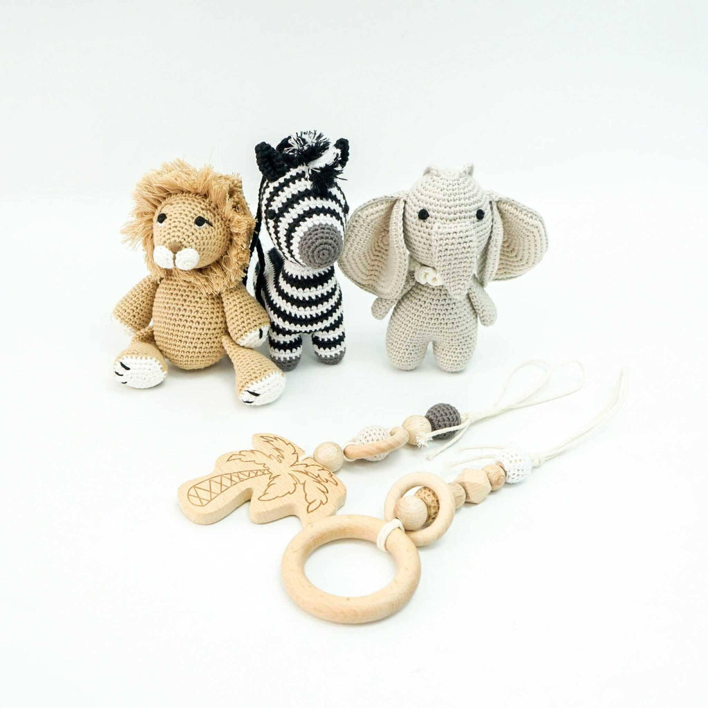 Handmade Crochet Toys for Baby Gym | Safari - The Baby Penguin