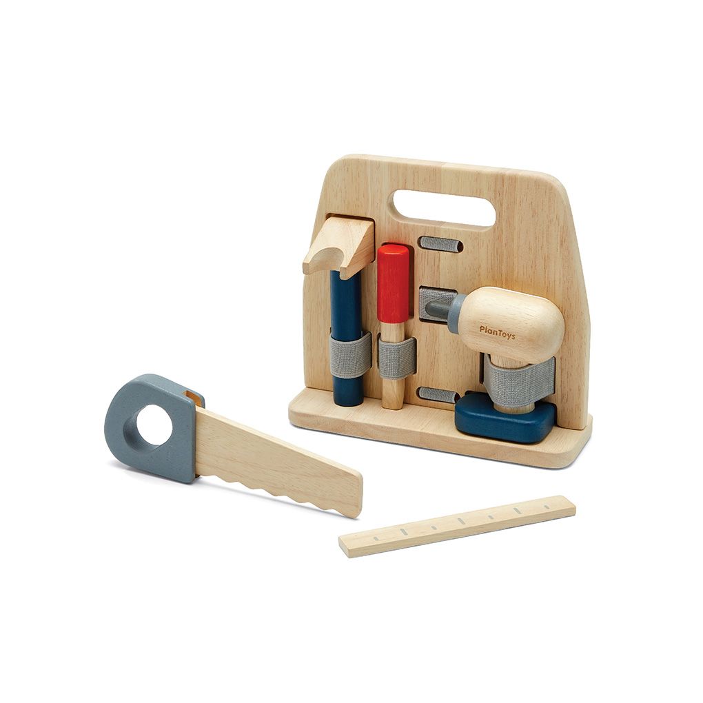Handy Carpenter Set - Top Sustainable Toy - PlanToys USA - The Baby Penguin