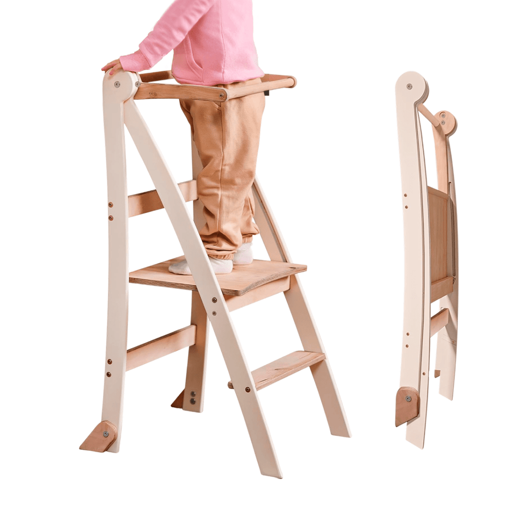 Helper Tower: A Multi-functional Foldable Step Stool for Kids - The Baby Penguin