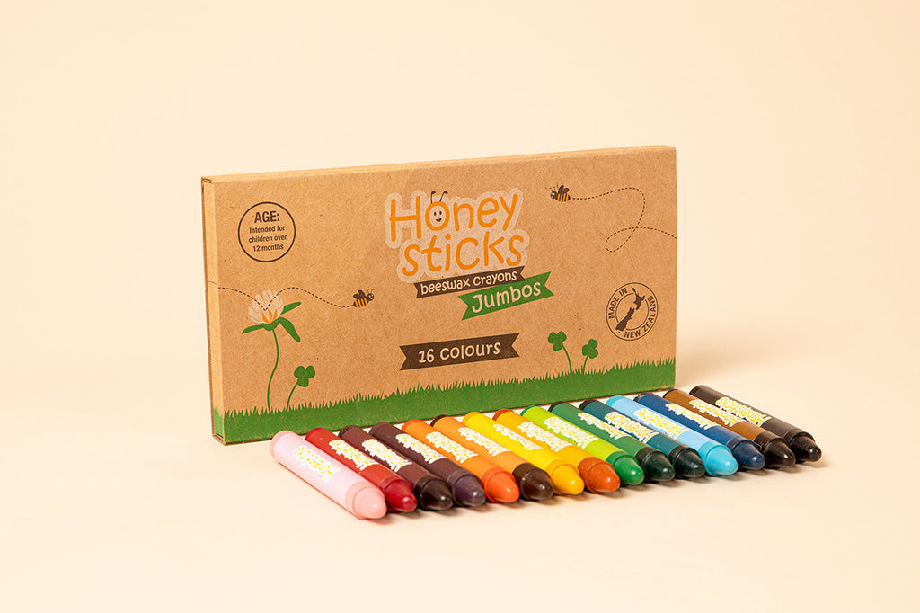 Honeysticks Jumbos 16 Pack | Crayons | The Baby Penguin