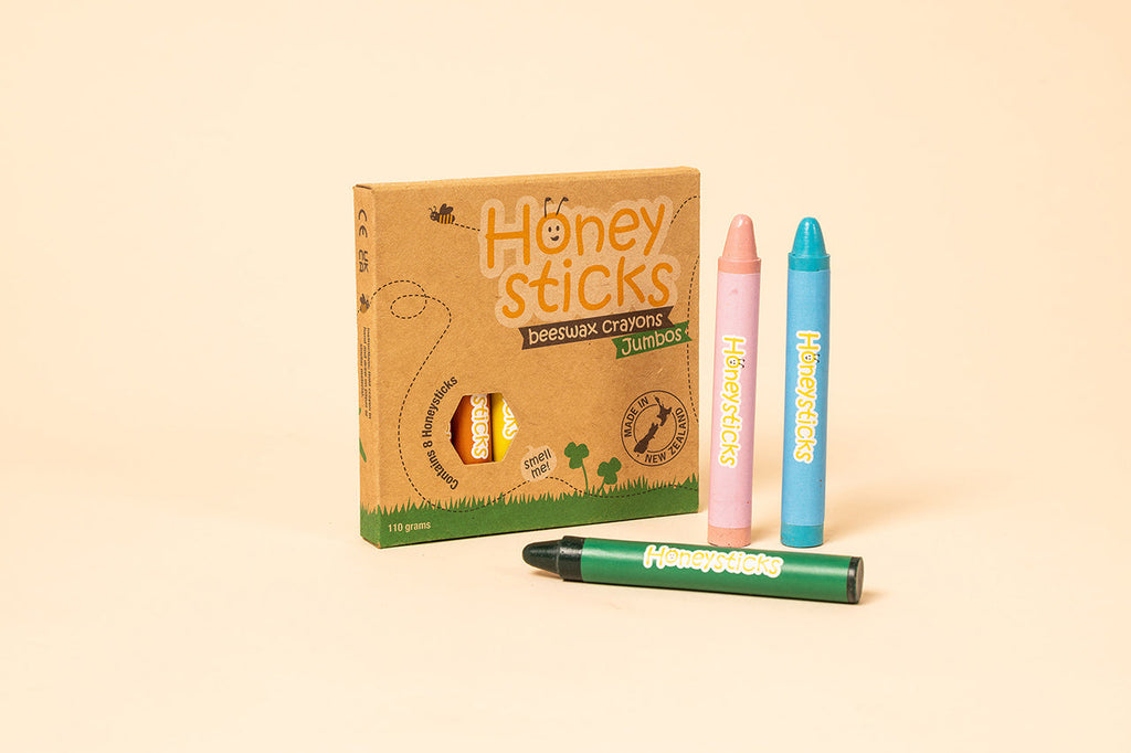 Honeysticks Jumbos 8 Pack | Crayons | The Baby Penguin