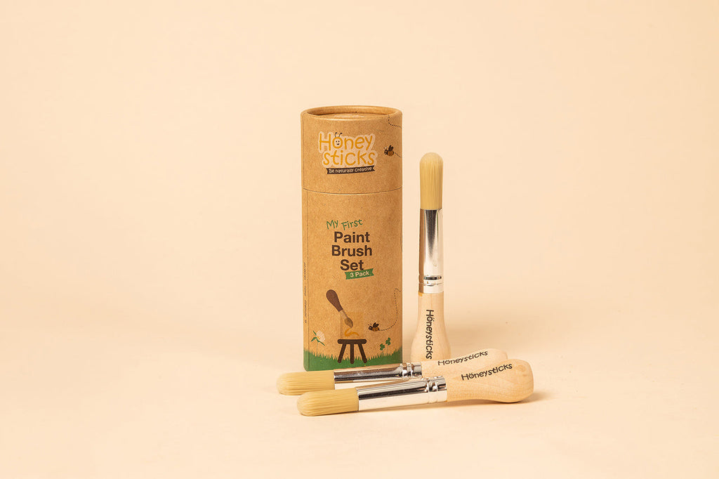 Honeysticks My First Paint Brush Set - 3 Pack | Arts & Entertainment | The Baby Penguin