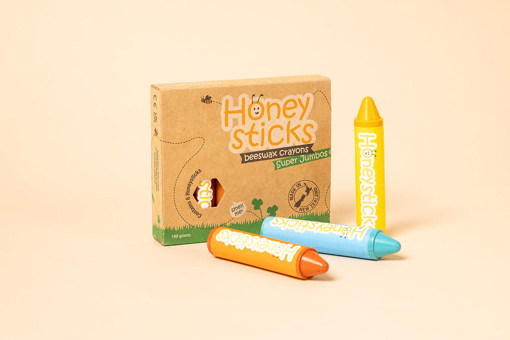 Honeysticks Super Jumbos 6 Pack | Crayons | The Baby Penguin