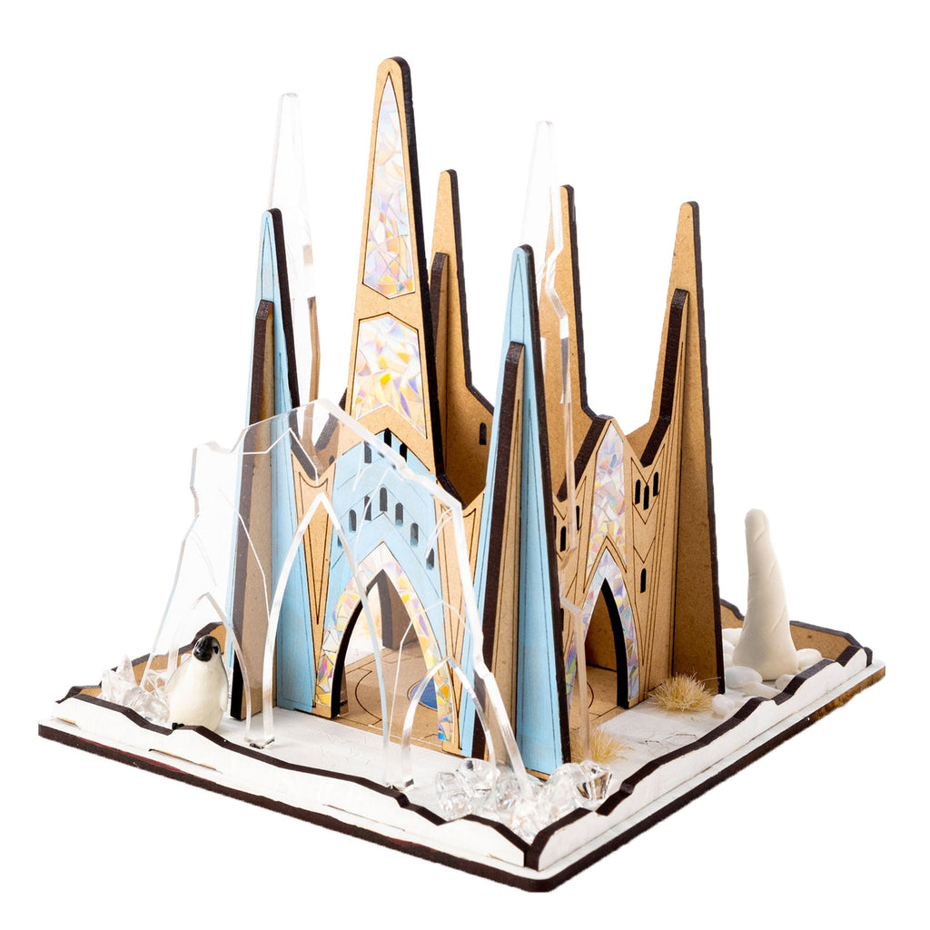 ICE CASTLE Architectural Model Making Kit | Model Building Kit | The Baby Penguin