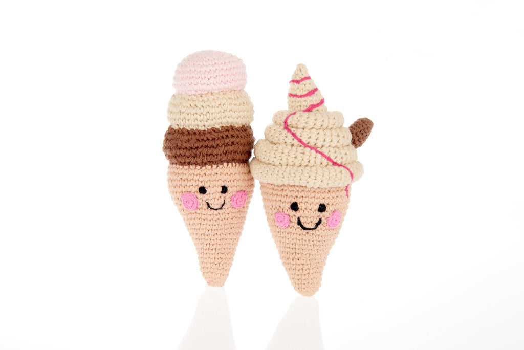 Pretend Play Food Rattle - Ice Cream Cone |  | The Baby Penguin