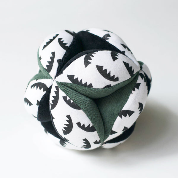 Jungle Leaves Clutch and Taggy Ball Bundle - The Baby Penguin