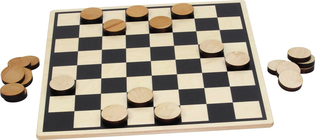 Large Wooden Checkers Set 19.75" | Made in USA | Games