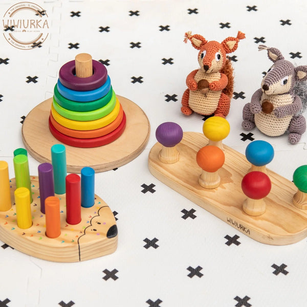 LEARNING WITH THE RAINBOW SET by Wiwiurka Toys Wiwiurka Toys