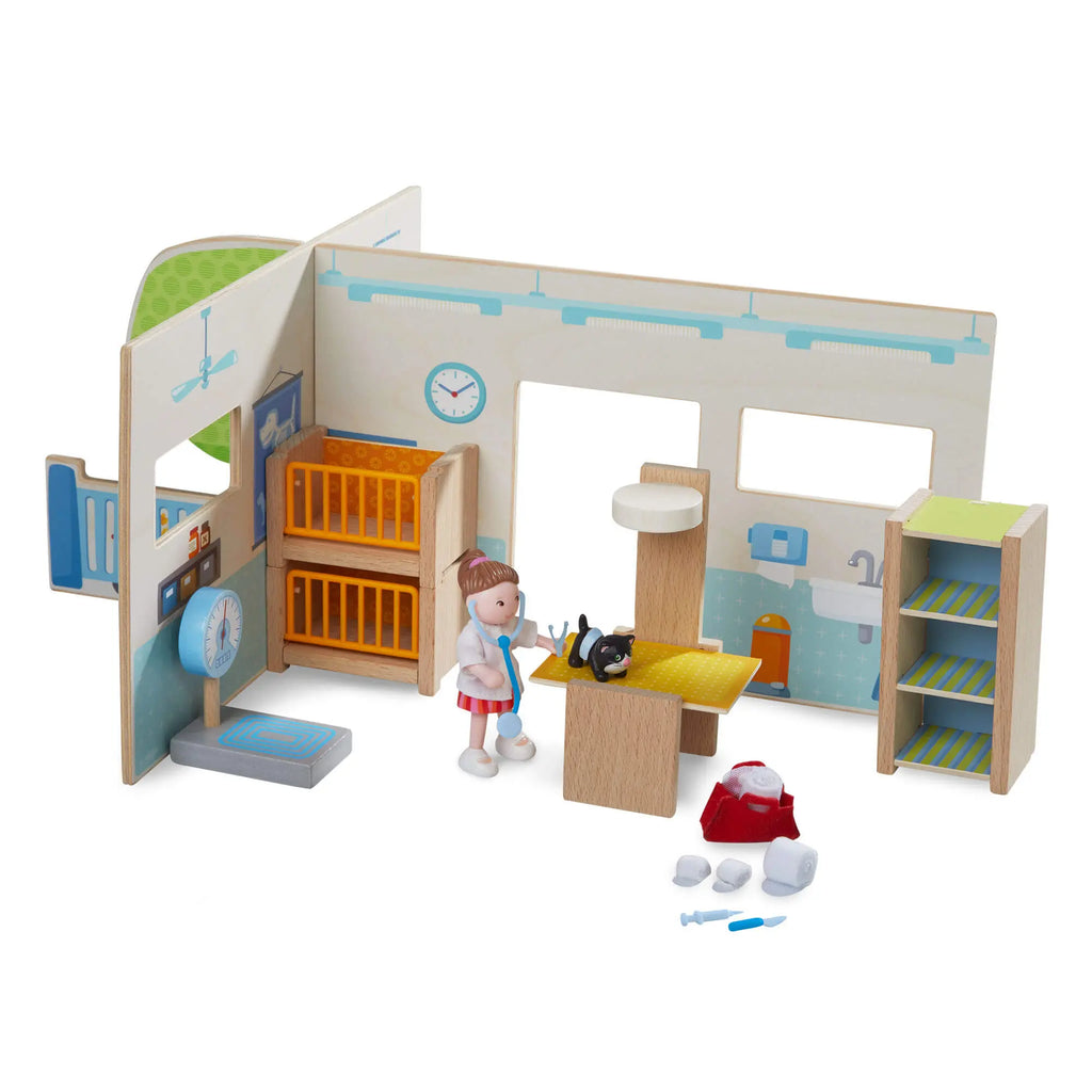  Little Friends Vet Clinic Play Set with Rebecca Doll HABA USA Little Friend Buildings