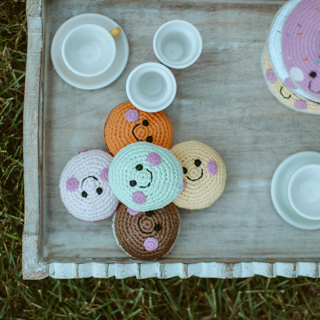 Friendly Macaron Cookie Rattle |  | The Baby Penguin