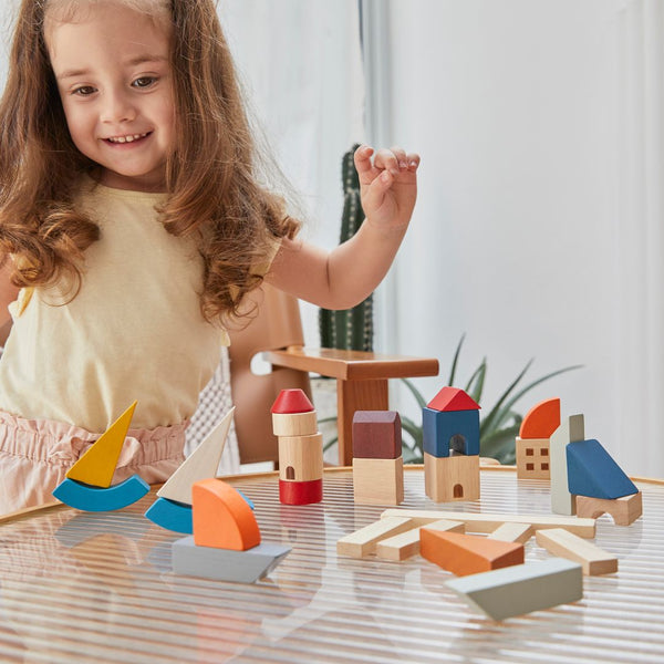 Marina Blocks - Top Sustainable Toy - PlanToys USA - The Baby Penguin