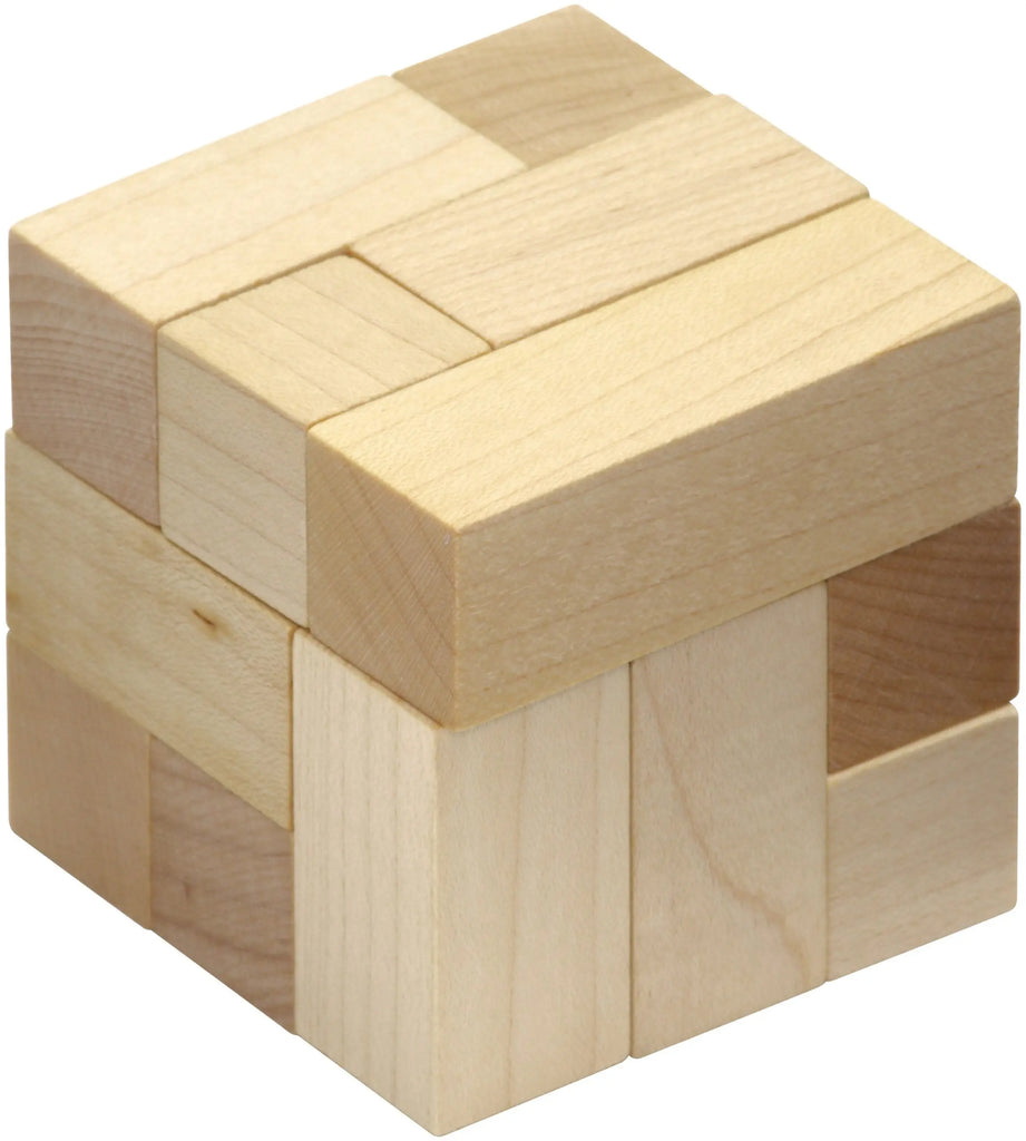 Natural Soma Cube | Made in USA | Wooden Board Games