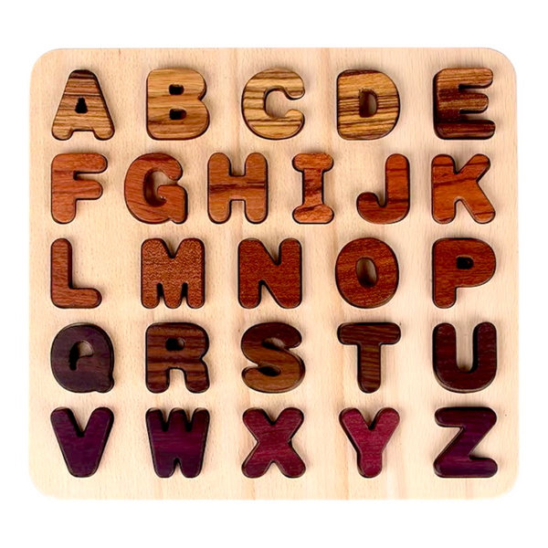 Natural Wooden Alphabet Letters and Numbers Puzzle |  | The Baby Penguin