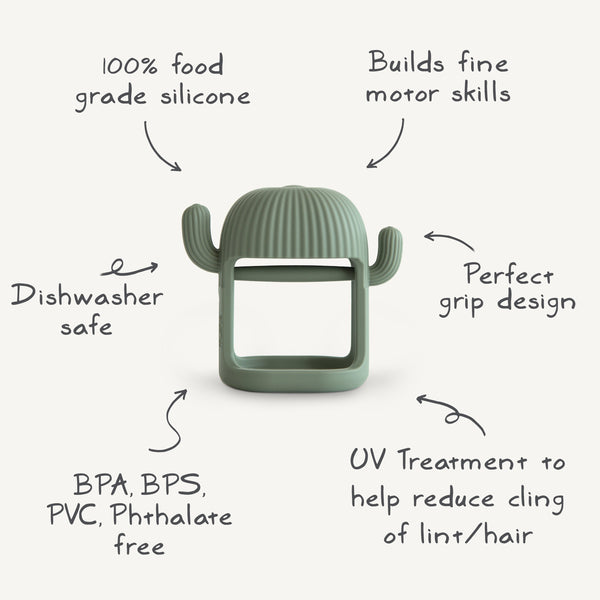 No-Drop Cactus Teether (Dried Thyme) | teether | The Baby Penguin