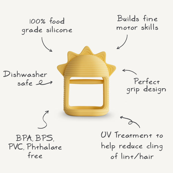 No-Drop Sun Teether (Sunshine) | teether | The Baby Penguin