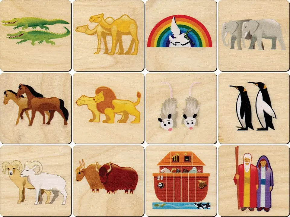 Noah's Ark Memory Tiles