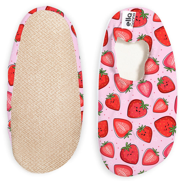 Non-Slip Sole, Unisex Baby, Children's Sea Shoes, Pool Booties, Srawberry - The Baby Penguin