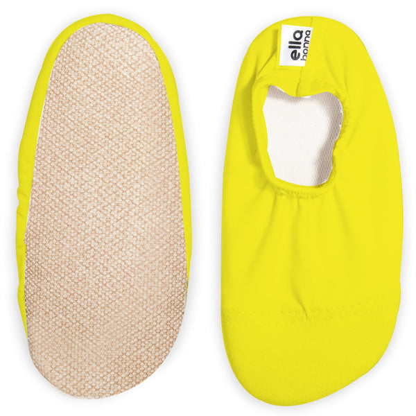 Non-Slip Sole, Unisex Baby, Children's Sea Shoes, Pool Booties, Yellow - The Baby Penguin