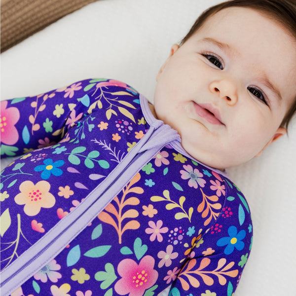 Orchid Gardens Convertible Romper - The Baby Penguin