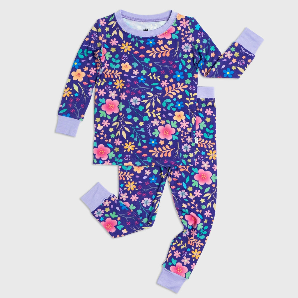 Orchid Gardens Long Sleeve Pajamas - The Baby Penguin