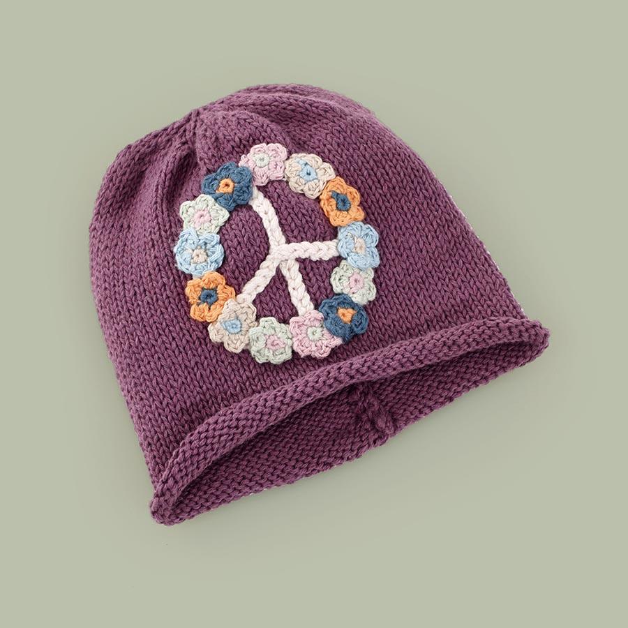 Organic Peace Hat - Baby Beanie |  | The Baby Penguin